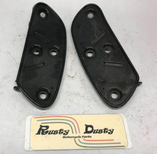Harley Davidson 2010 - up Black Floor Foot Board Base Plates