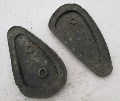 Pair of BSA Gas Tank Knee Pads Rubber Grip Set