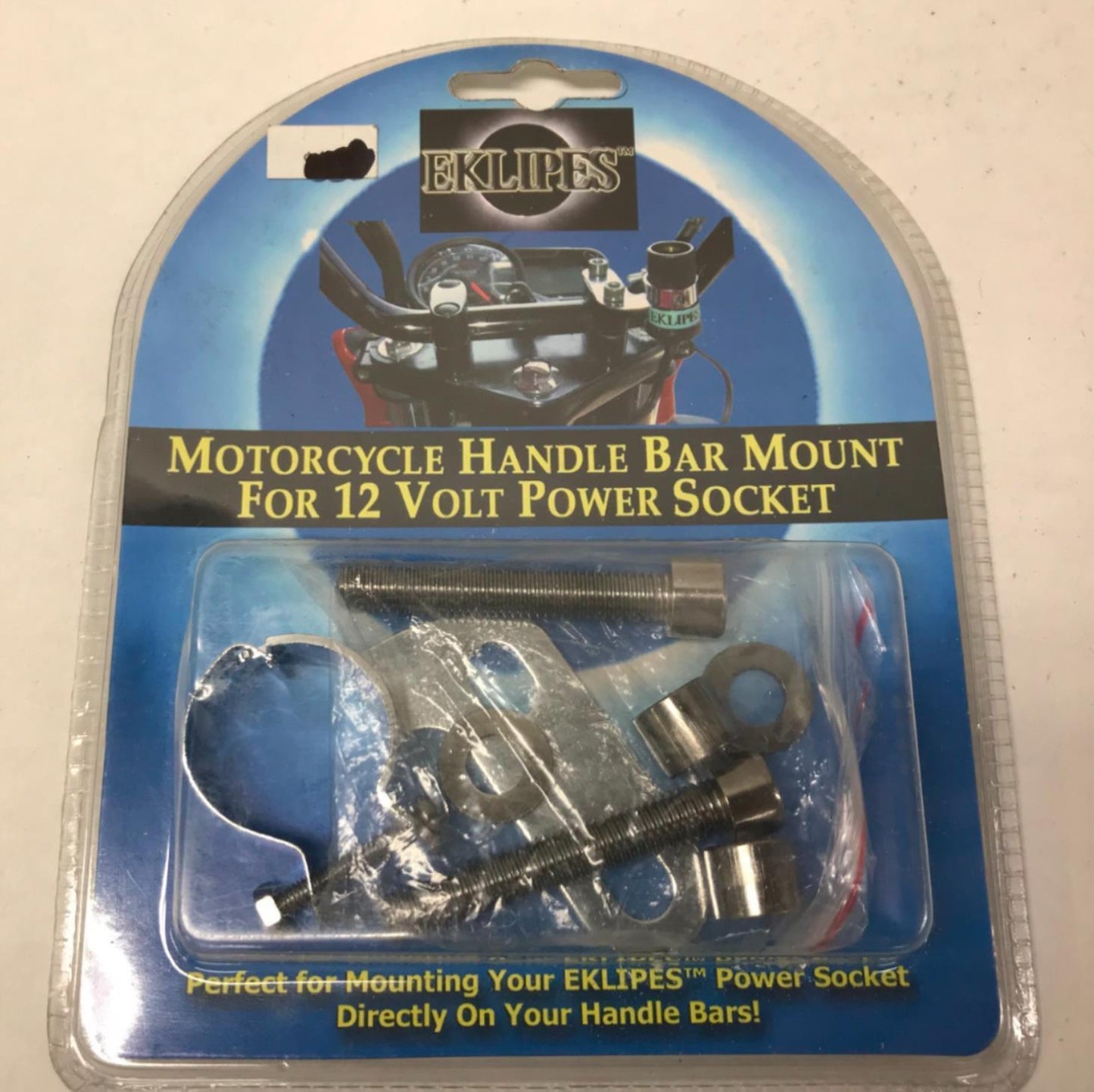 Eklipes Motorcycle Handle Bar Mount 12 Volt Power Socket EK1-160