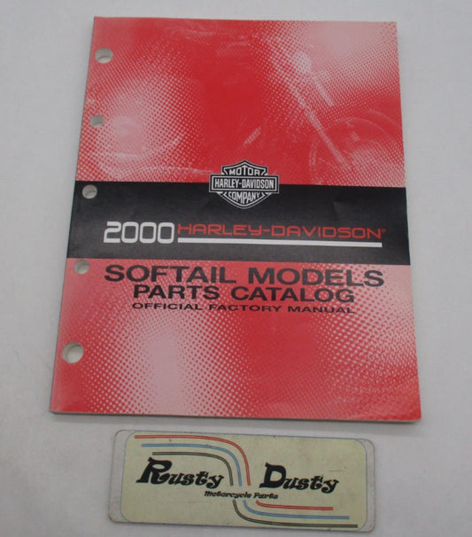 Harley Davidson Official Factory 2000 Softail Models Parts Catalog 99455-00A