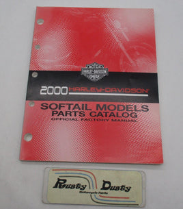 Harley Davidson Official Factory 2000 Softail Models Parts Catalog 99455-00A