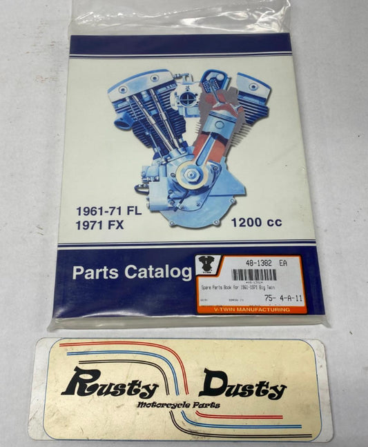 Harley Davidson 1961-71  FL FX Parts Catalog Antiques Cycle Supply