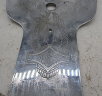 Harley Davidson Chrome Shovelhead Eagle USA Engraved Split Gas Tank Dash Trim