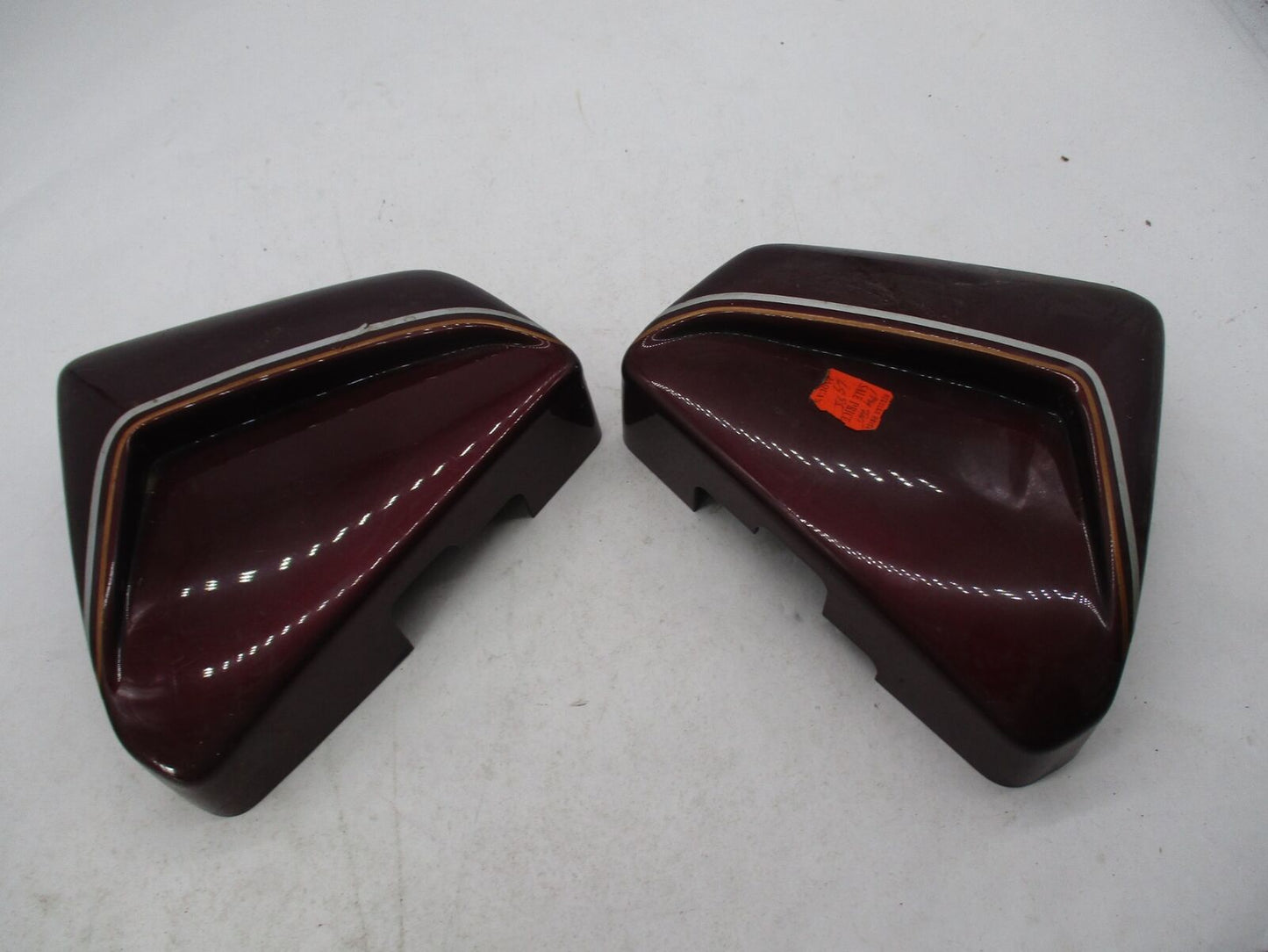 Pair of Maroon 1984 Motorcycle Side Covers Unknown Model?