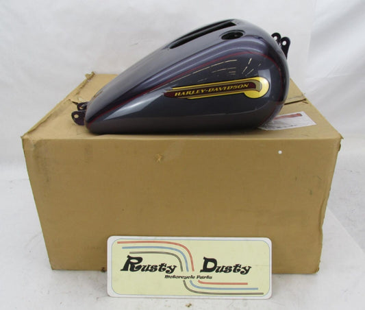 Harley Davidson Genuine NOS Fat BOB Gas Tank Purple & Grey 61586-04B