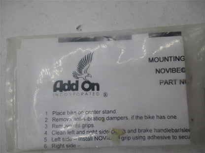 Add On Inc Mounting Novibe Comfort Grip for Most Metric Cruisers Honda Yamaha