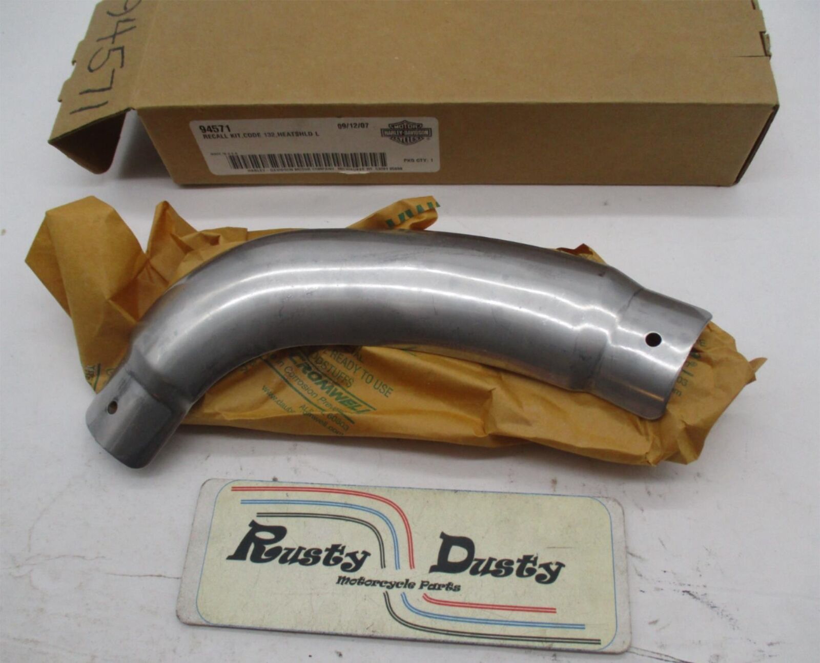 Harley Davidson Genuine NOS Code 132 Left Heat shield Recall Kit 94571 ...