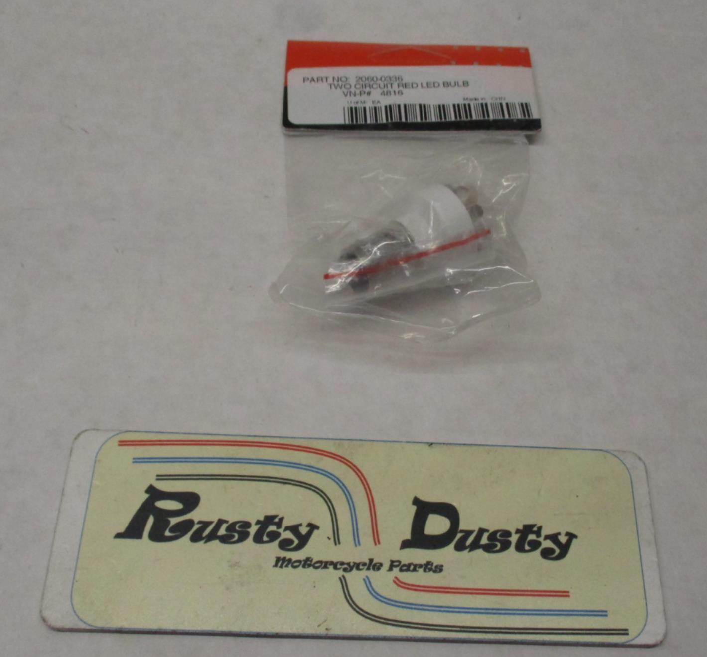 Kuryakyn 4816 Two Circuit Red Led Turn Signal Bulb Light Harley