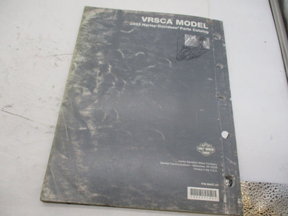 Harley Davidson Genuine Official Factory 2003 VRSCA Model Parts Catalog 99457-03
