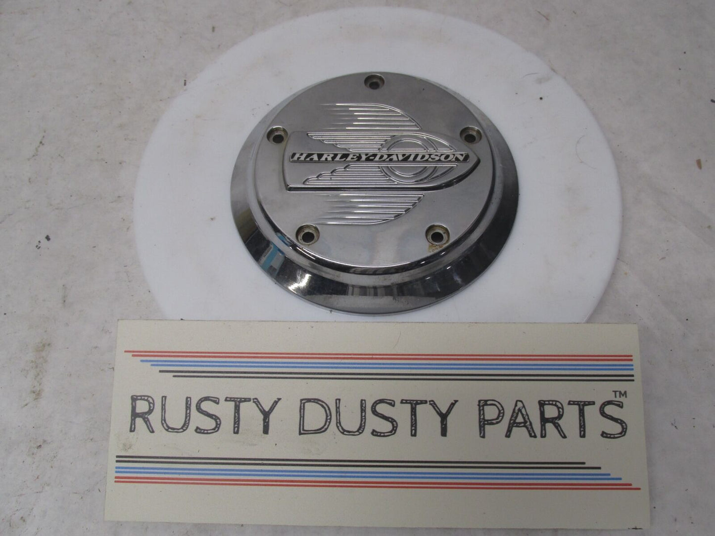 Harley Davidson FLSTS Heritage Springer Flying Wheel Air Cleaner Cover Insert