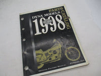 Harley Davidson Official Factory 1998 Dyna Parts Catalog 99439-98A