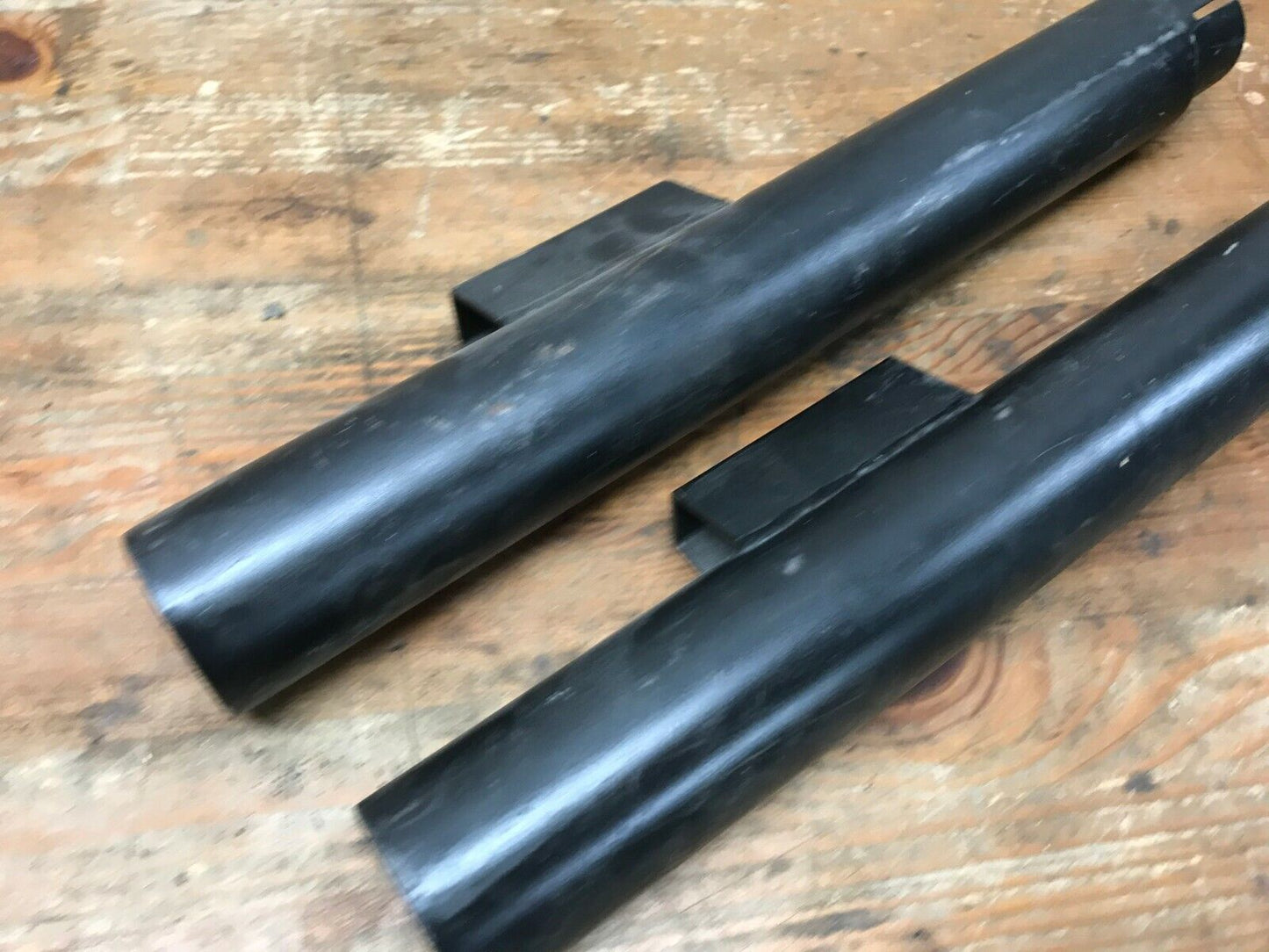 Harley Road King Exhaust Muffler Cannister Slip-On Left Right Set Black Touring