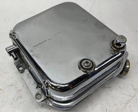 Harley Davidson Chrome Shovelhead Oil Tank w/ Temp Gauge Cap Late 70's 80's