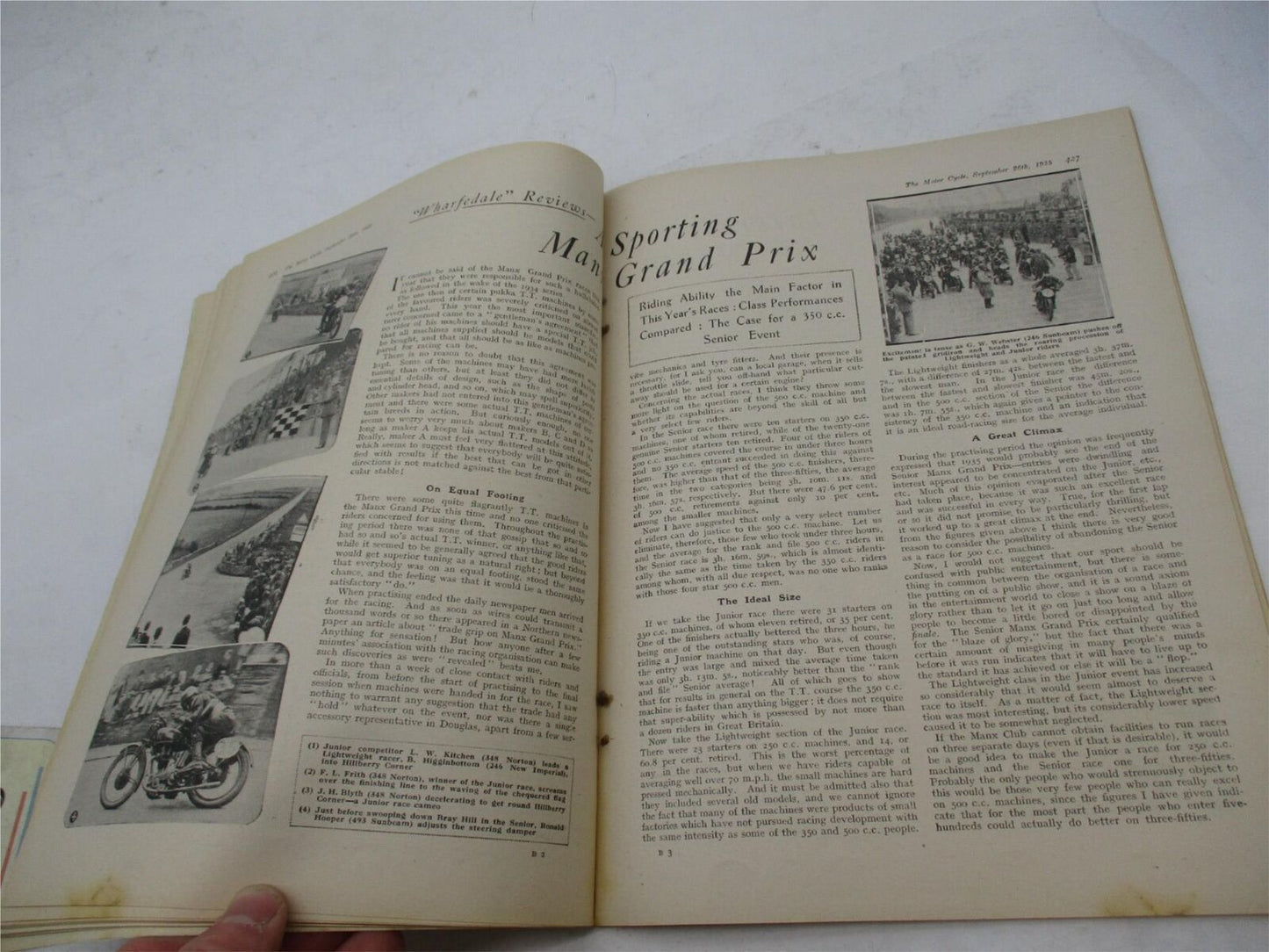 Vintage Original MotorCycle Magazine Velocette Vol. 55 1935