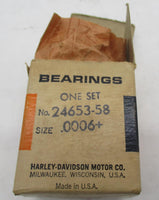 Harley Davidson Genuine NOS Right Side Bearing Set 1958-86 Big Twin 24653-58