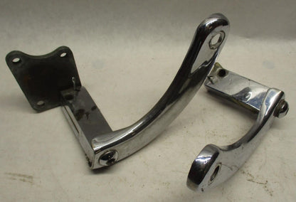 Pair of Harley Davidson Big Twin Chrome Foot Peg Mounting Bracket Extensions