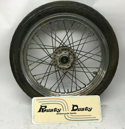 19” Harley Davidson Dual Disc Front Wheel 19x2.5 TLA  Dyna FXR FX sportster