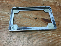 Harley Davidson chrome license plate frame Holder  Nice Condition