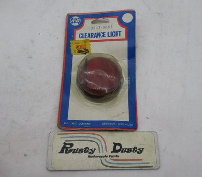 Vintage NOS KD Clearance Motorcycle Red Marker Light 10567-0601