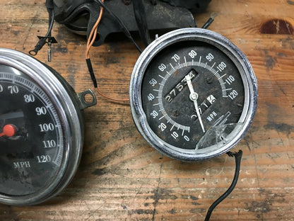 Lot of Harley Davidson Speedo Speedometer Tach Gauge instruments parts or Repair