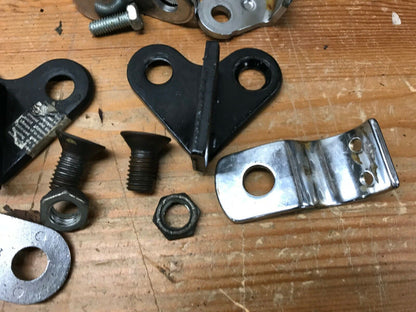 Lot of OEM Harley-Davidson Highway Peg Mounts Foot Peg Passenger clamps Hardware