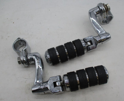 Harley Davidson Genuine Highway Pegs w/ Crash Bar Clamp Mounting Brackets