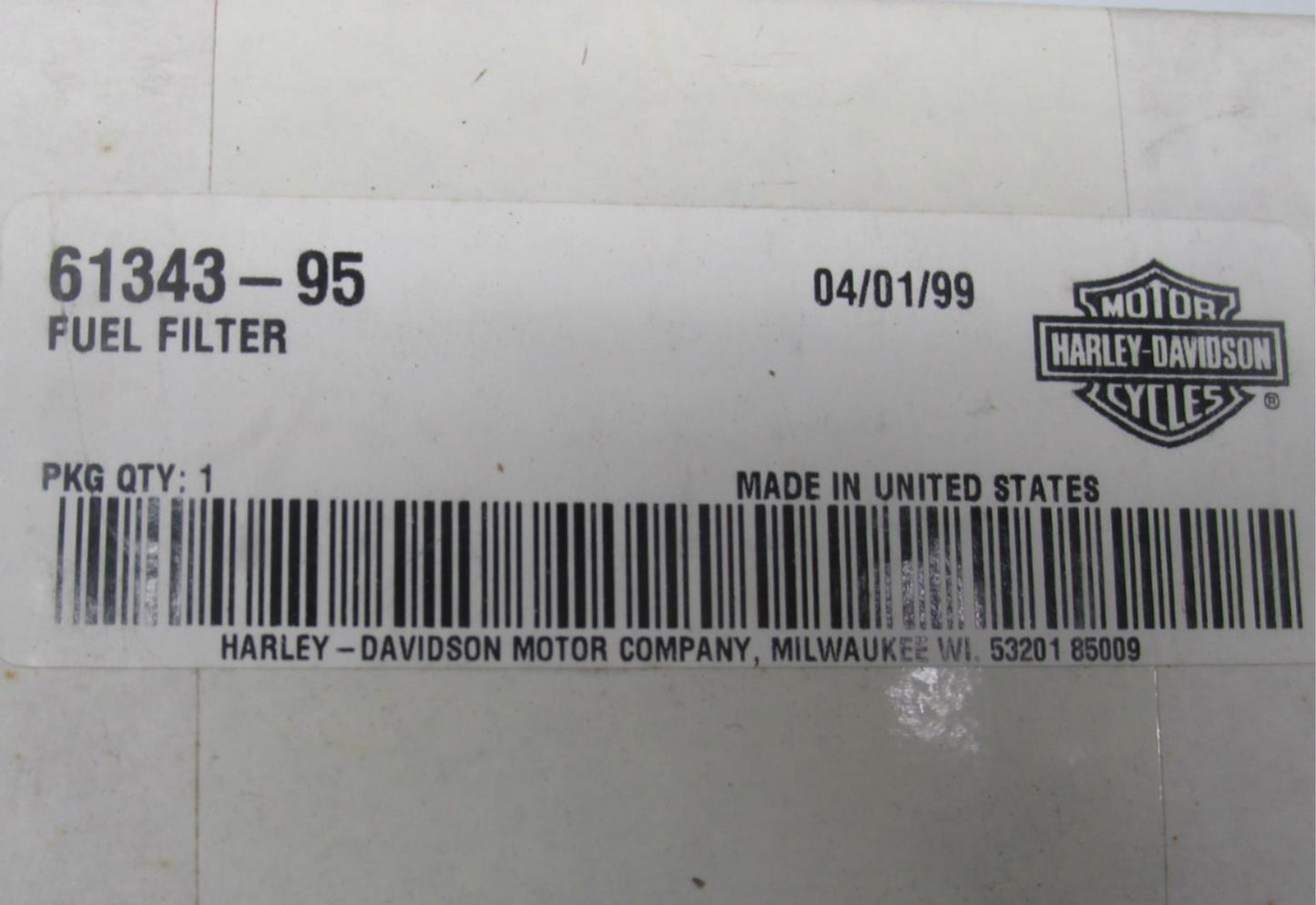 Harley-Davidson Genuine NOS Touring Fuel Filter 61343-95