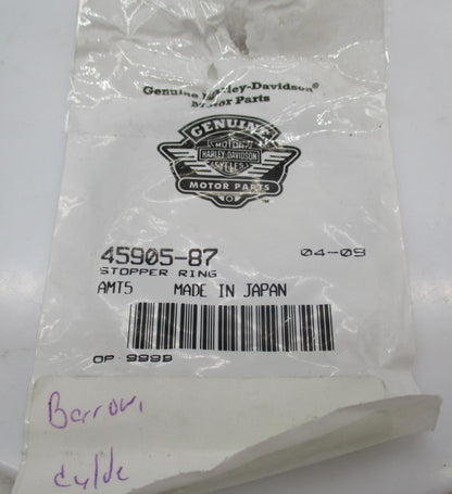 Lot of 3 Harley-Davidson Genuine NOS Stopper Retaining Rings 45905-87