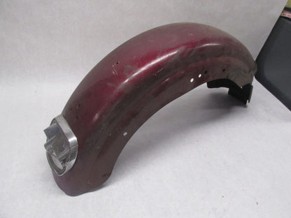 Harley Davidson Genuine Shovelhead Maroon 7" Rear Fender w/ Guide 97 Light