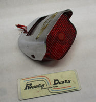 Harley Davidson Guide 97 Rear Tail Light Housing Assembly w/ Chrome wings Visor