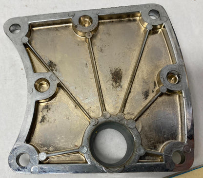 Harley Davidson Chrome Outer Primary Inspection Cover w/ Foot Peg Hole