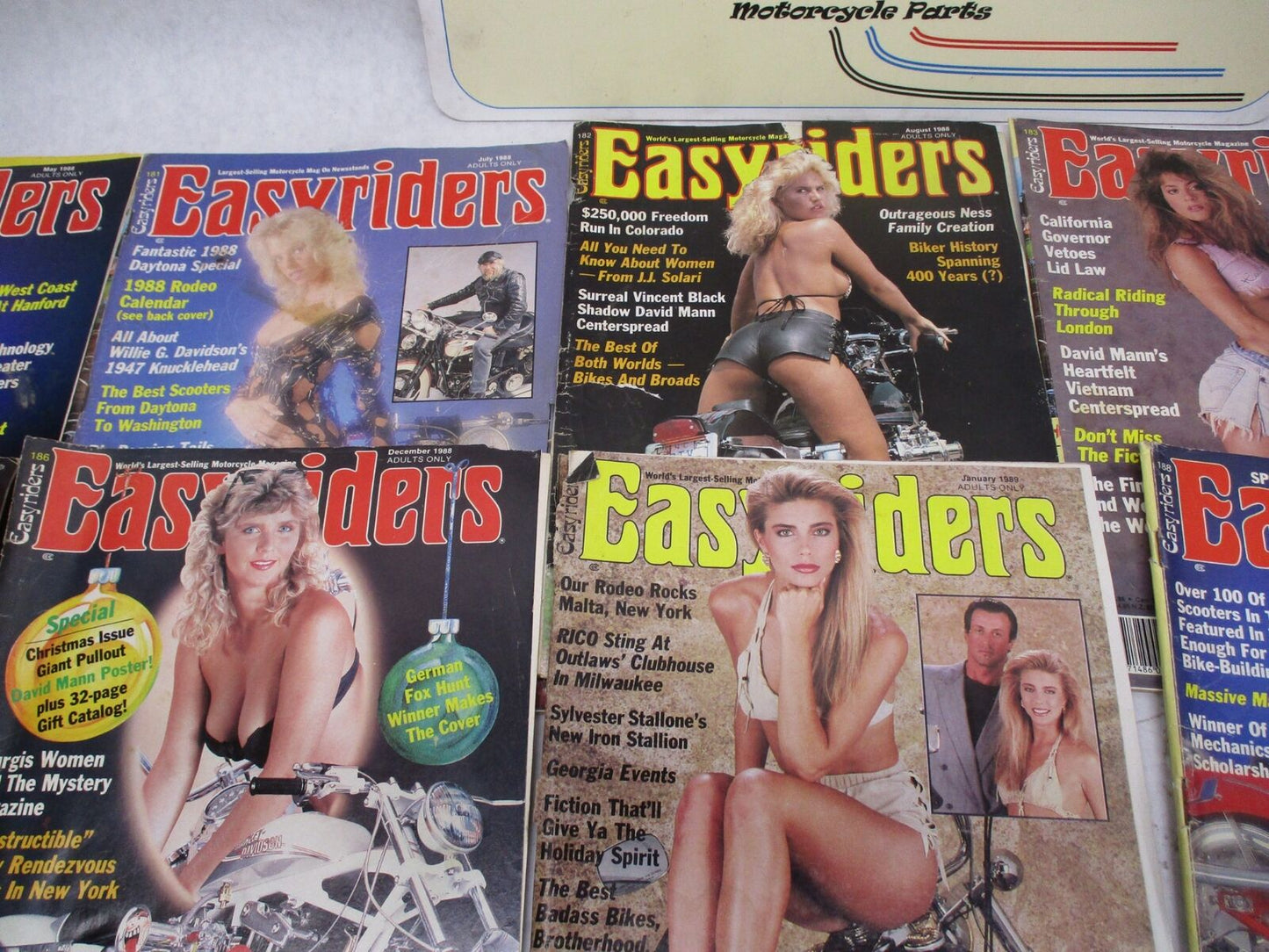 Lot of (16) VTG Easy Rider Harley Davidson Chopper Magazines 1988-1989 Lot #3