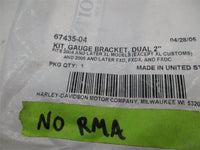 Harley Davidson Genuine NOS  2" Dual Guage Bracket Kit 67435-04