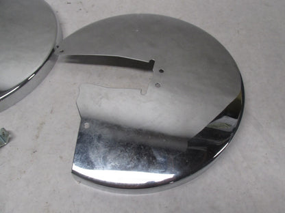 Pair of Harley-Davidson Touring Electra Glide Chrome Rotor Covers 43068-89