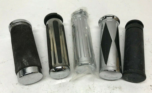 Mixed Lot of Harley-Davidson Handlebar Grips Throttle Chrome Diamond Ribbed