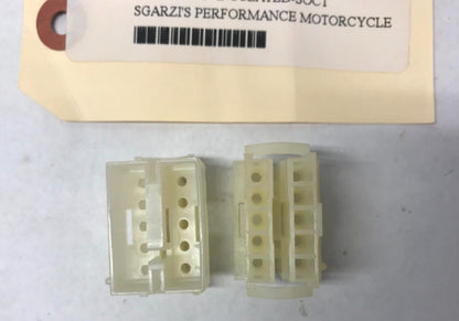 Lot (2) Harley 10 Position Insulated Sockets Connectors TR 200723