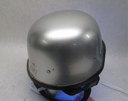 Outlaw Silver G103 Extra Small XS DOT Motorcycle Half Helmet