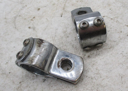 Pair of Harley Davidson Highway Peg Crash Bar Clamps