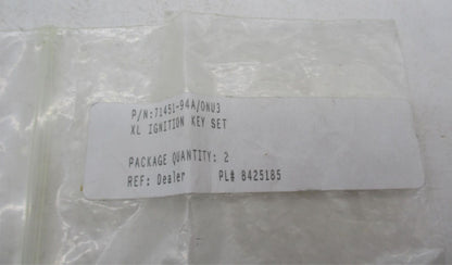 Harley Davidson Genuine NOS Key Set 71451-94A Code: 0NU3