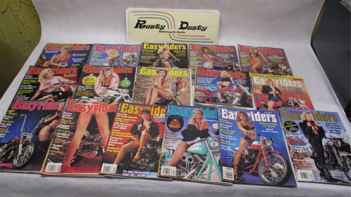 Lot of (16) VTG Easy Rider Harley Davidson Chopper Magazines 1988-1989 Lot #3