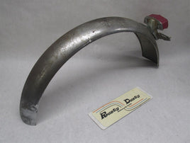 Vintage Motorcycle Triumph BSA Rolled Rear Metal Fender 4-3/4" with Taillight