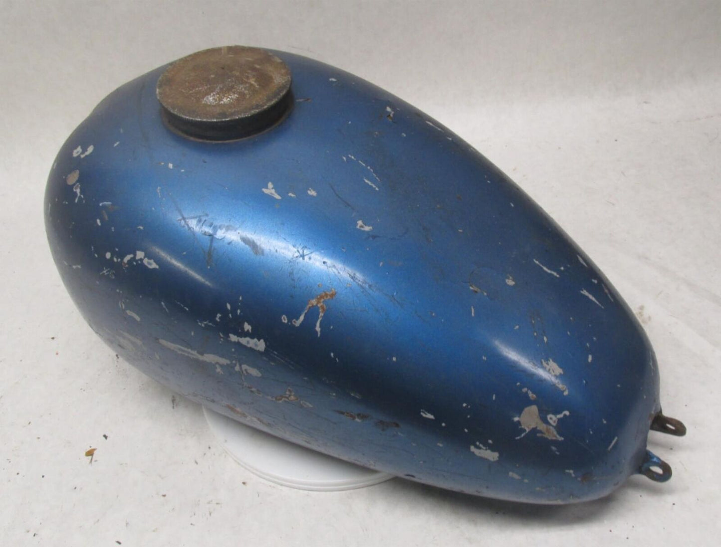 Vintage Motorcycle AHRMA Blue Gas Fuel Tank Unknown Model Esso Jawa CZ