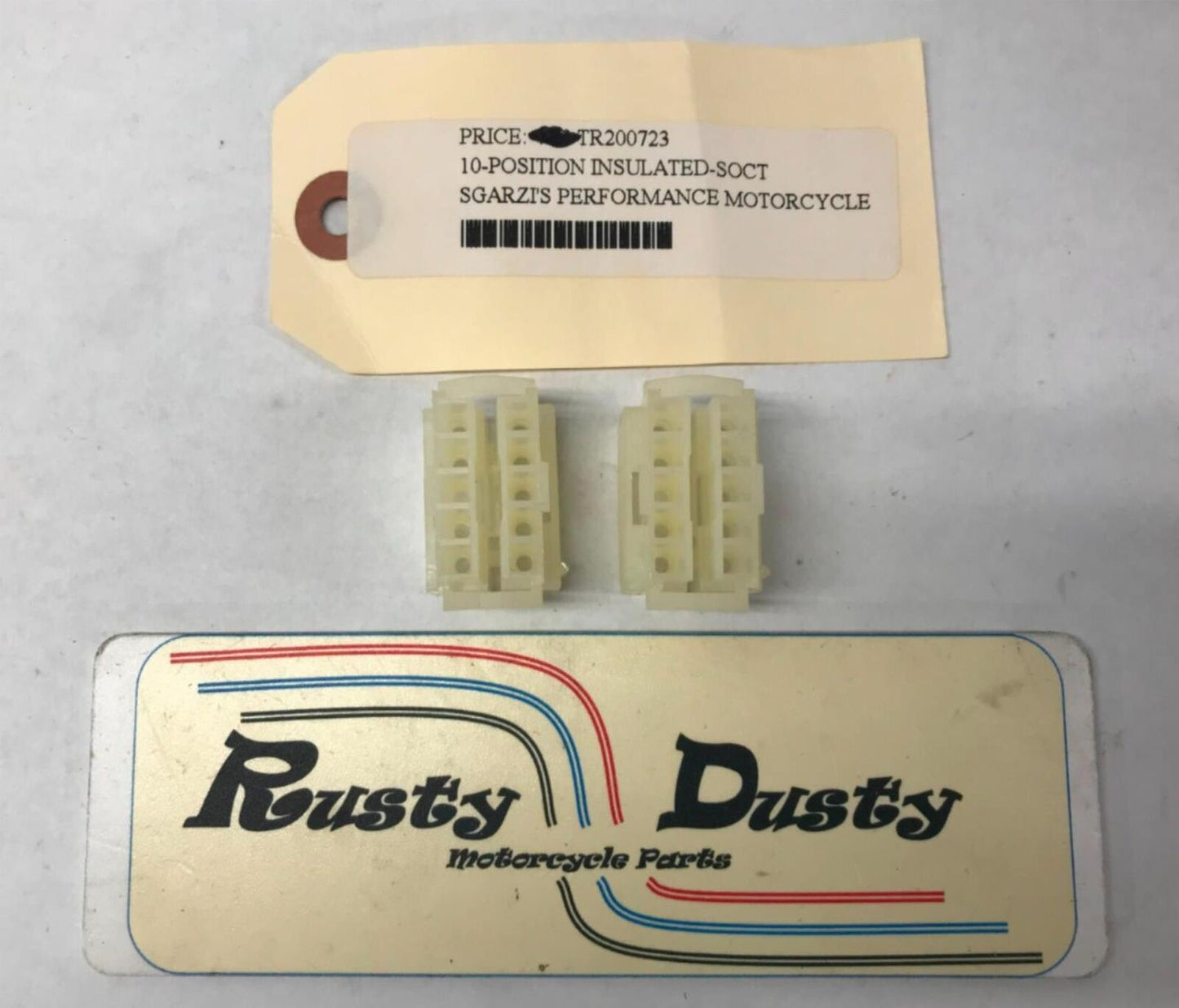 Lot (2) Harley 10 Position Insulated Sockets Connectors TR 200723