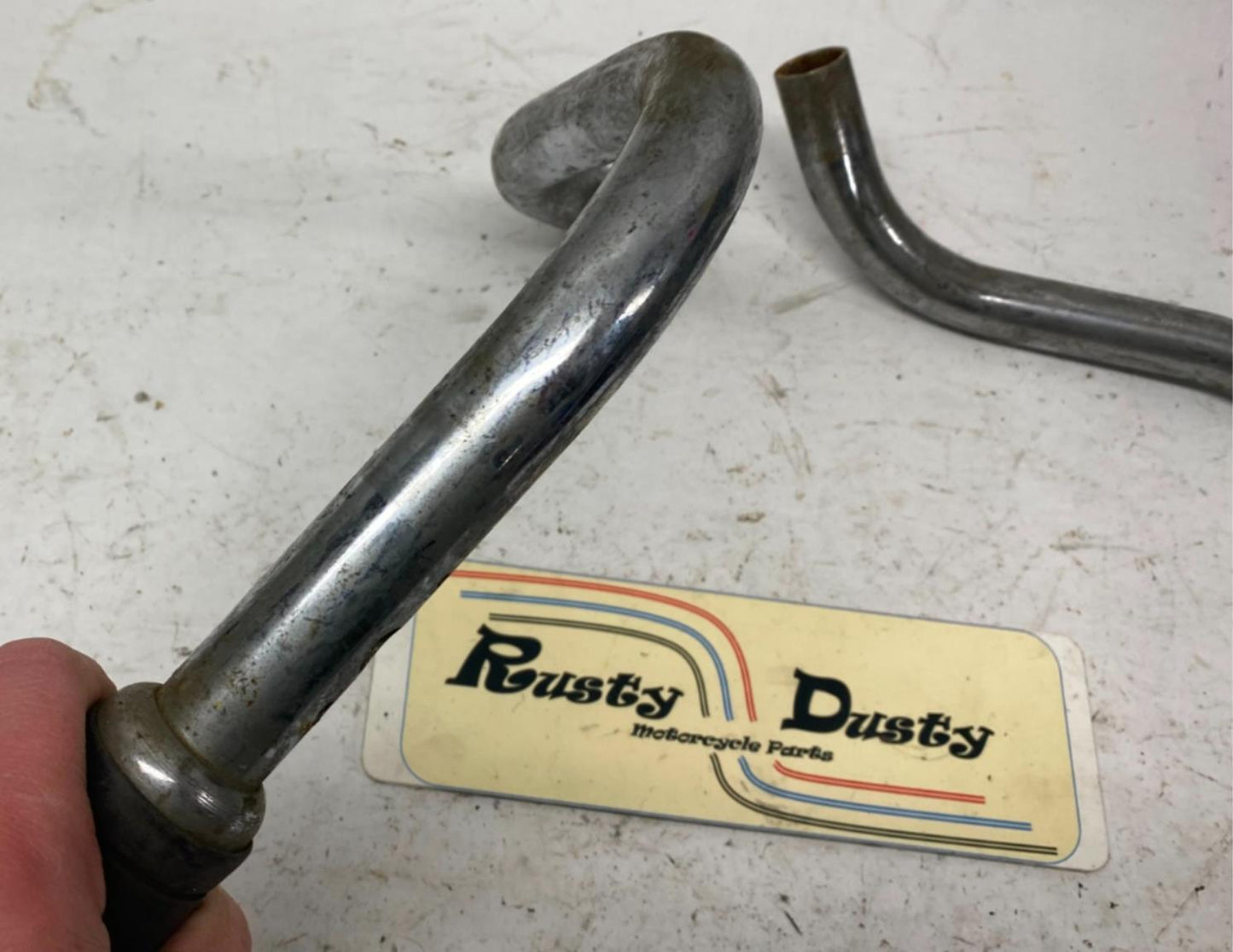 Harley Davidson Ironhead Sportster OEM Buckhorn Handlebars 2 Piece Set #2