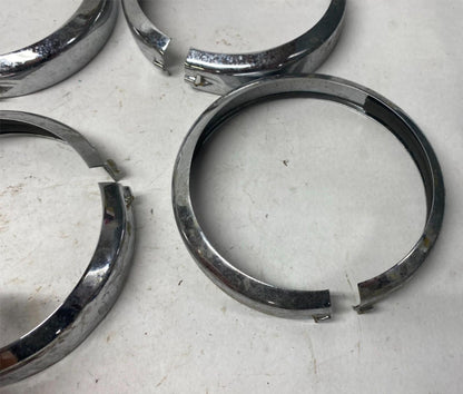 Lot of (6)  Harley Davidson Auxiliary Lamp Light Trim Rings