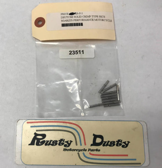 Lot (10) Deutcsh Solid Crimp Type Skts