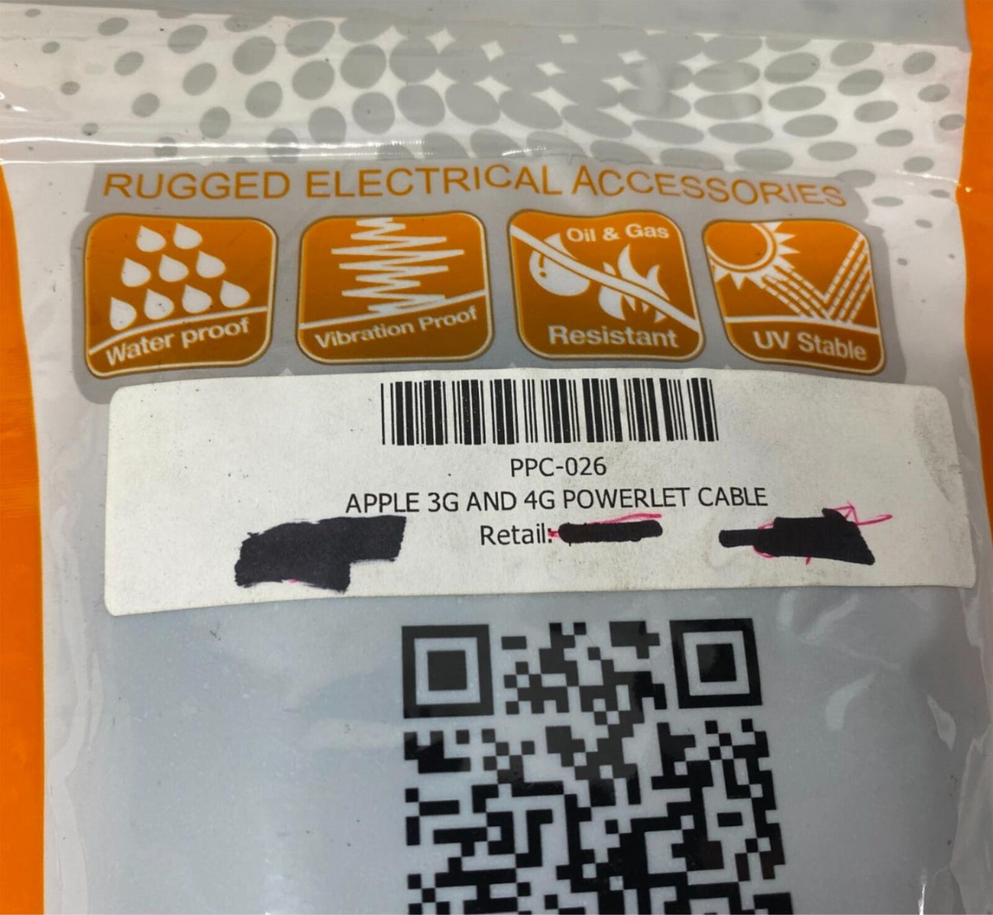 Powerlet Apple 3G, 3Gs, 4G, 4Gs, iTouch Charging Cable PPL-026