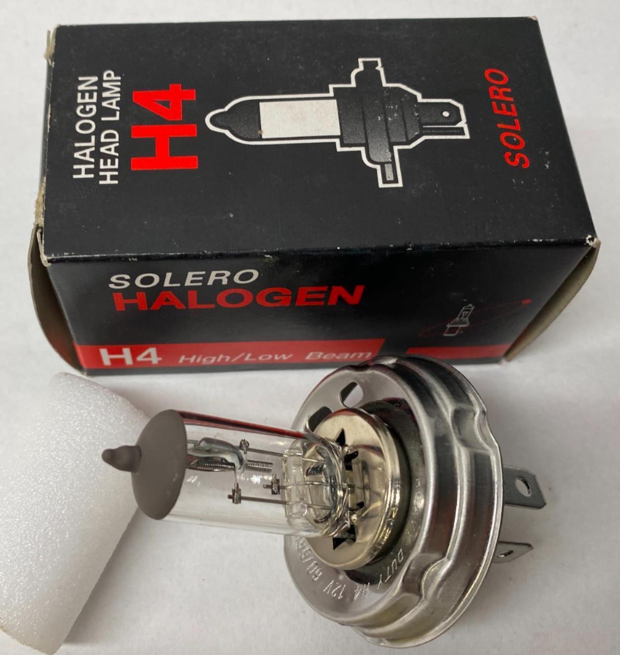 Solero H4 Halogen Headlamp Light Bulb 12V 60/55w P45t