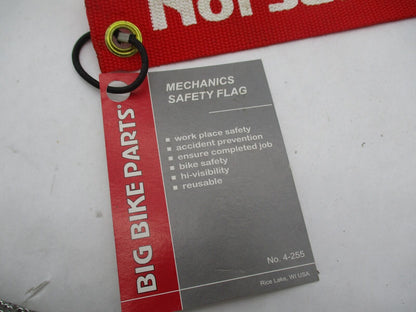 Big Bike Parts Not Safe to Ride Mechanics Safety Flag 4-255