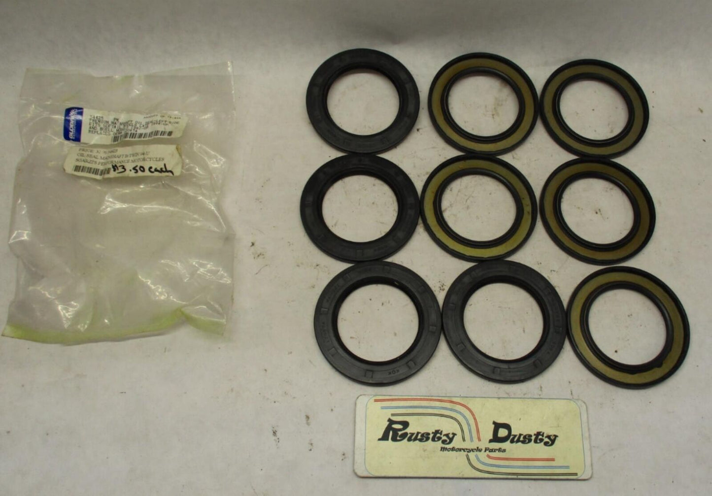 Lot of (9) Custom Chrome Harley Davidson Mainshaft Oil Seal 54425